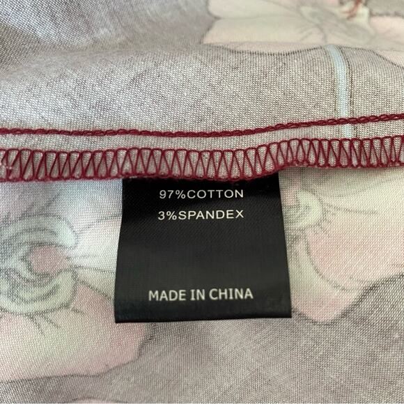 Voodoo Vixen Bow Front Floral Burgundy Dress size small Pin Up - Picture 7 of 8